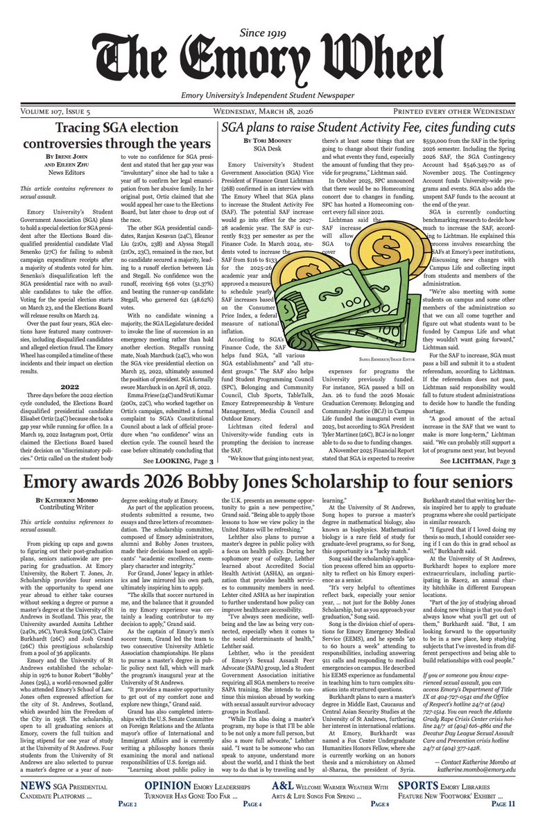 The Emory Wheel tweet media