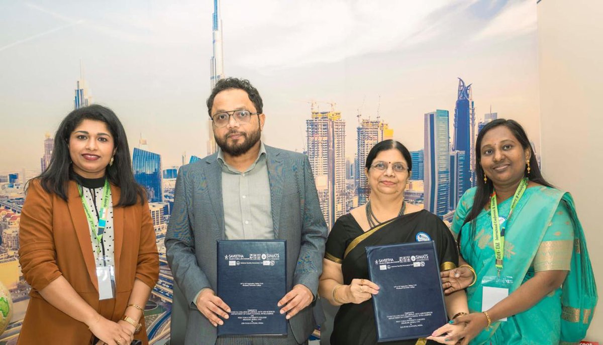 SAVEETHA COLLEGE OF LIBERAL ARTS & SCI OFFICIAL tweet media