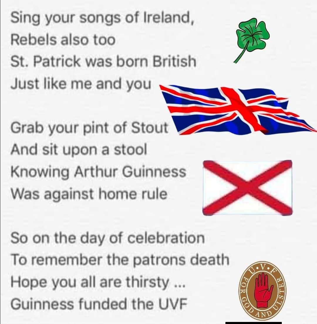 Northern Irish Loyalist ✋🏻☘️🇬🇧 tweet media