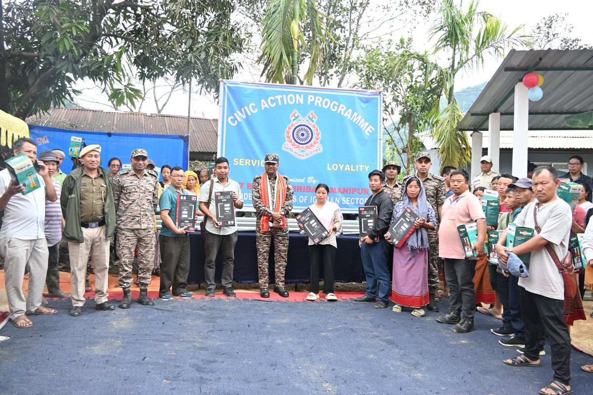 Under the aegis of the IGP, M&amp;N Sector, 87 BN CRPF conducted a CAP on 18-03-2026 at Sibilong, Tamenglong (Manipur) supervised by Sh. Tapan Kumar, Comdt-87 Bn. The unit distributed solar lamps &amp; street light and constructed passenger waiting shed to support the local community.