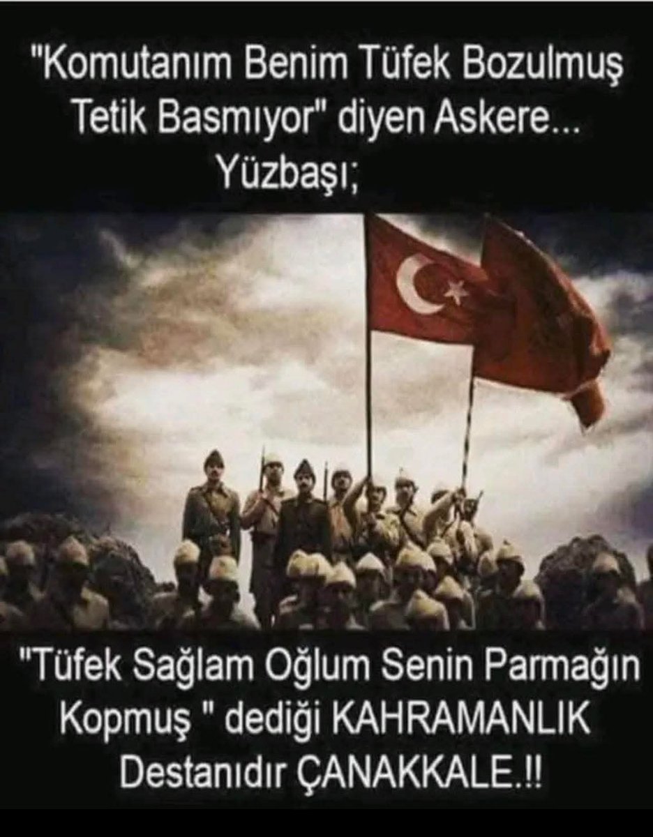 Çanakkale geçilmez!
#18MartÇanakkaleZaferi 🇹🇷
