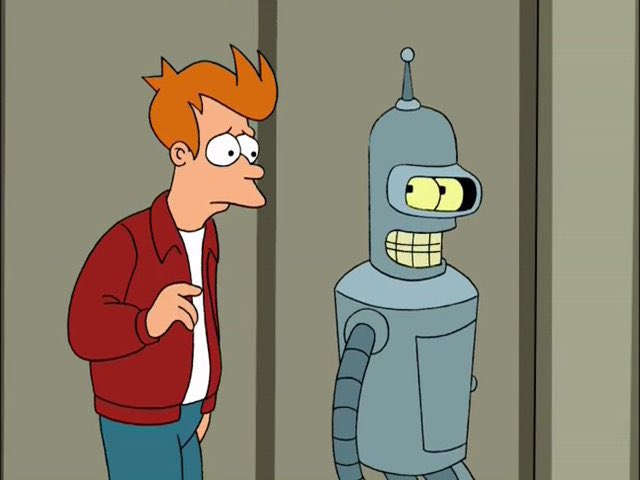 QuotesFuturama's tweet photo. I don't belong here, Bender. This is an asylum for insane robots.

Well, you meet half the qualifications.

#Futurama https://t.co/Zft5jhO4Dd