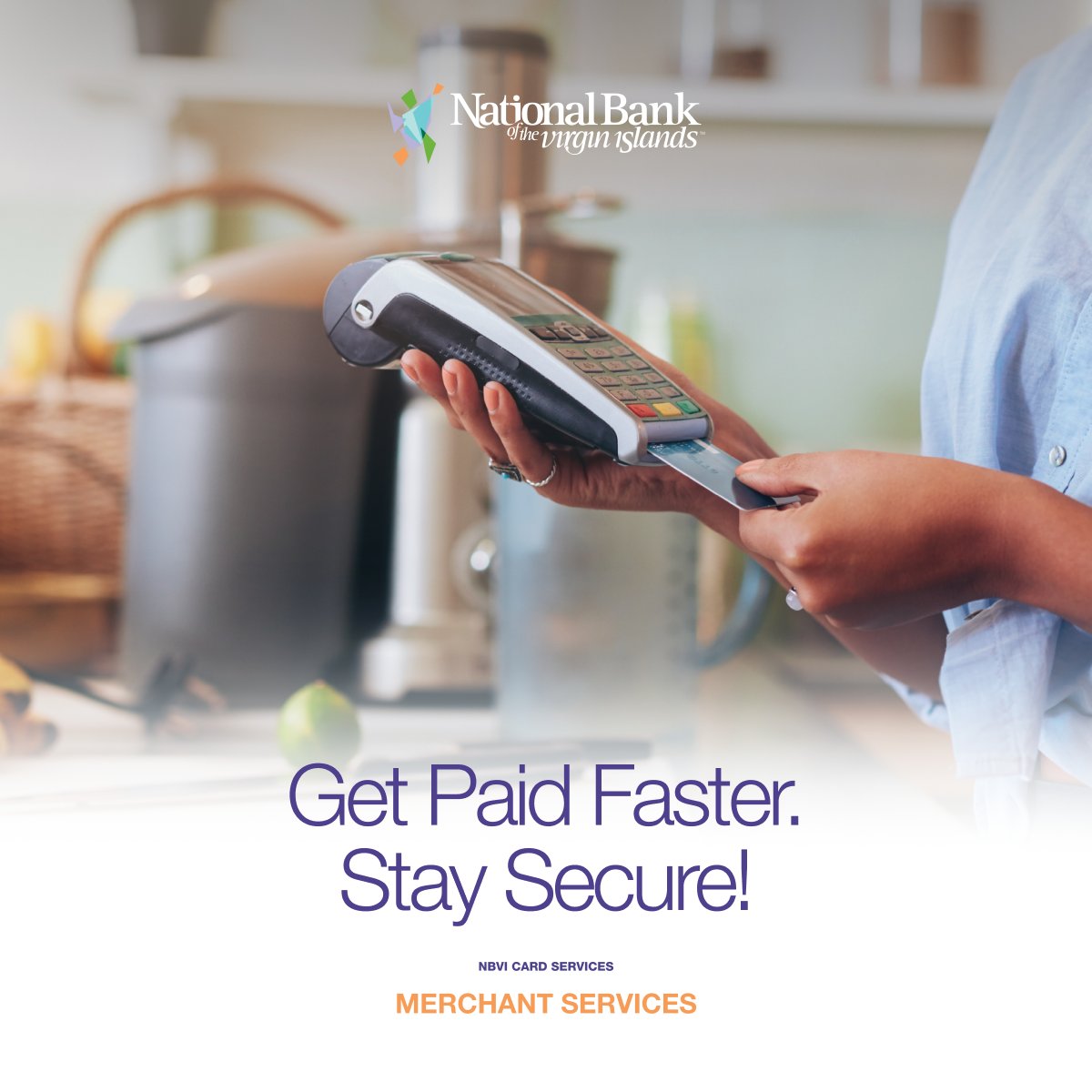 BankIslands's tweet image. 💳🔒 Want to get paid faster and safer?
NBVI Merchant Services helps you accept payments anywhere.

Get started with a team that understands your business.
📞 +1 284 852 2902
📩 customerservice@nationalbank.vg
#NBVIMerchant #BusinessBanking #PaymentSolutions