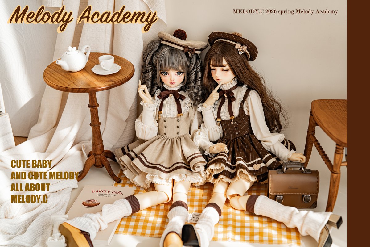 🤎Melody Academy🎓 通販限定の1/3 girlサイズ お嬢様感満々の2色