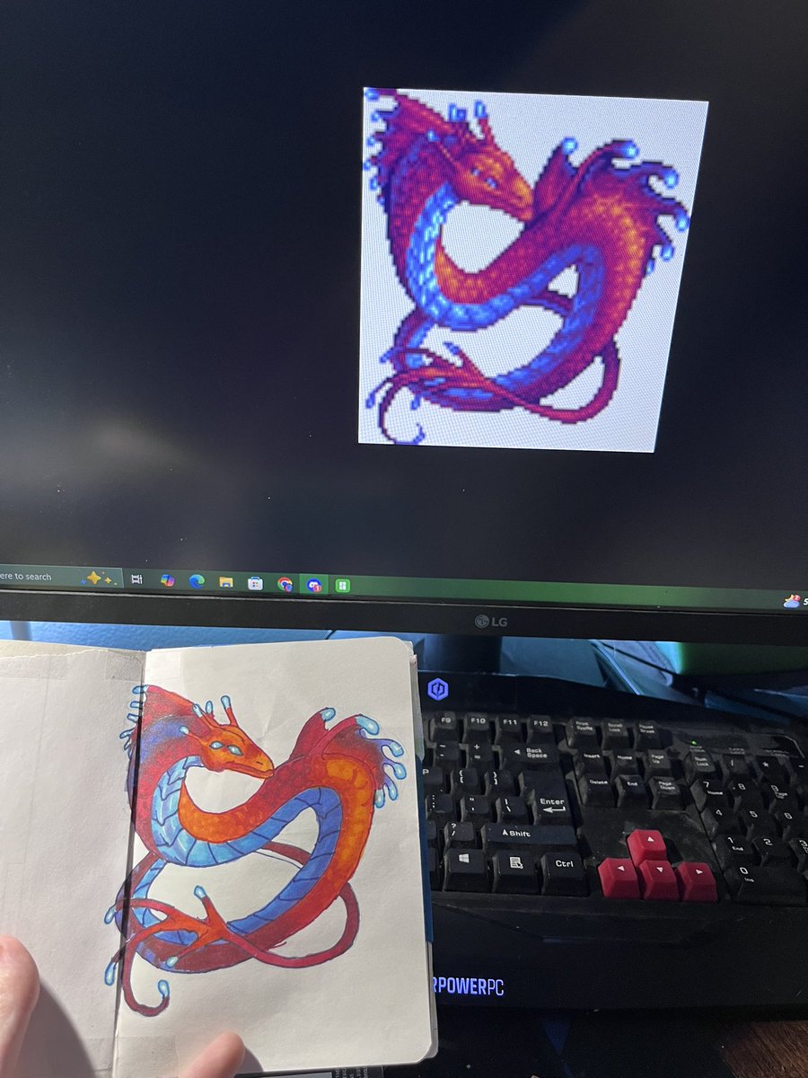 bumble__tea's tweet photo. Doodled this dragon to practice with my markers https://t.co/nFMPGh5Wxy