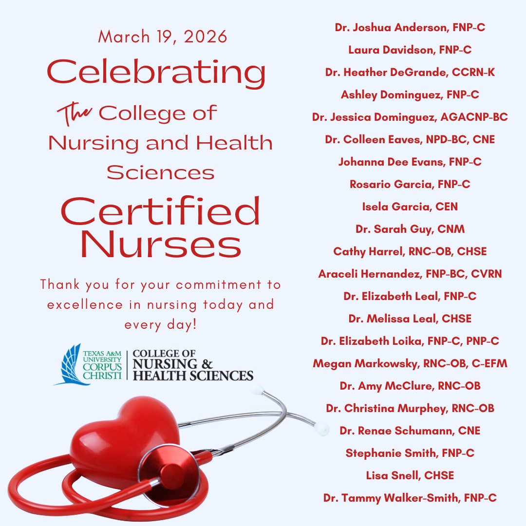 Texas A&M University - Corpus Christi CONHS tweet media