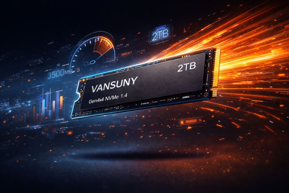 VansunyEmma's tweet image. ⚡🚀 Speed That Moves at the Speed of Data.

💾 2TB massive capacity
⚡ Up to 3500MB/s high-speed performance
🔧 Compact M.2 design for modern systems

Upgrade your storage. Accelerate your world.

amazon.com/dp/B0F18WJSX8?…

#VANSUNY #NVMeSSD #TechPerformance