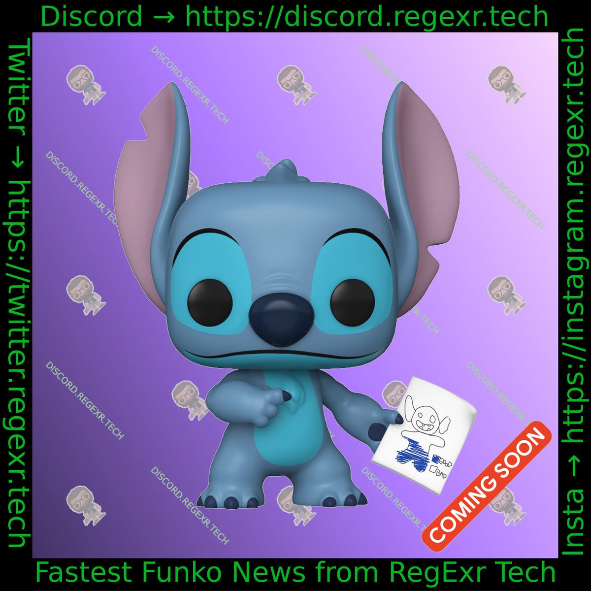 Coming Soon: Disney Pop! Stitch With Mood Chart PREORDER HERE: reddit.com/r/funkopop/com…