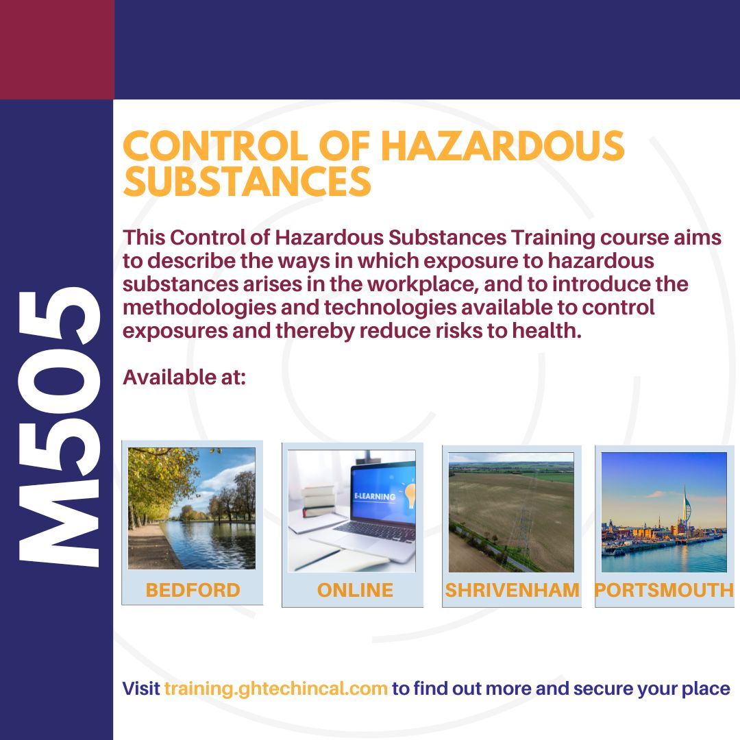 Trng_GHTech's tweet photo. Check out the upcoming M505 Measurement of Hazardous Substances course running live online 27th April - 1st May

Book now, Pay later 

https://t.co/AC8nWUUfCB 

MORE COURSES
📆 13th July - 17th July
📆 16th November - 20th November https://t.co/hgN6z82RTb