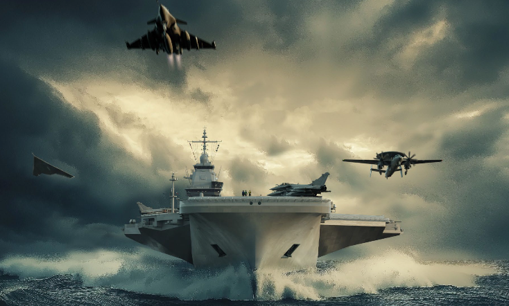 romainmielcarek's tweet photo. Le prochain porte-avions s'appellera... "France libre"

Un hommage à l'engagement de Charles de Gaulle et à l'esprit de résistance français. "Une volonté que rien n'arrête. De résister pour demeurer libres."

310 mètres de long. 78 000 tonnes. 2000 personnels à bord. 30 avions de combat. Des drones. Il doit servir pendant 45 ans.

"Il demandera l'investissement de la nation."

Il coûtera 10 milliards d'euros.

90% de ce coût bénéficiera à l'industrie nationale, pour 14 000 emplois nationaux.

Essais prévus de 2036 à 2038.

Source: Discours d'Emmanuel Macron à Nantes-Indret.