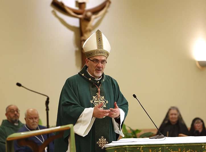 chicagocatholic's tweet photo. The abuse and manipulation of God’s name to justify this and any other war is the gravest sin we can commit at this time” said Latin Patriarch of Jerusalem Cardinal Pierbattista Pizzaballa at a webinar on the conflict ravaging the Middle East. https://t.co/7JYDAZ0v20 https://t.co/n19Vm1dY8T