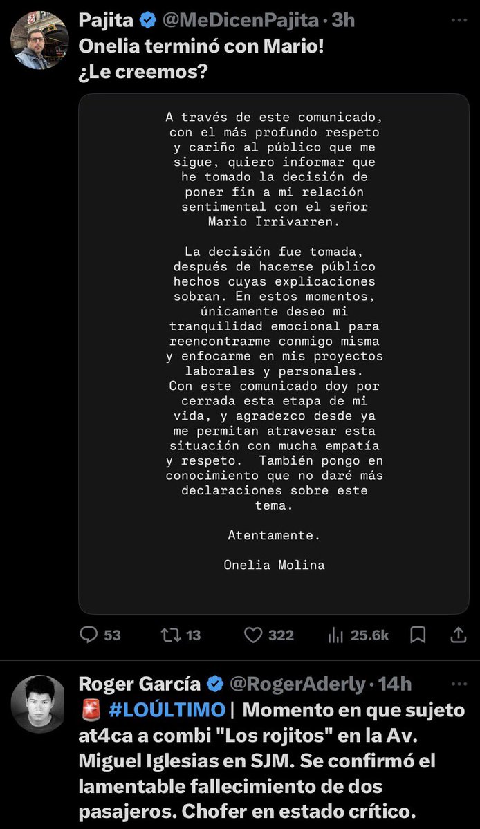 Que tal diferencia de “noticias”