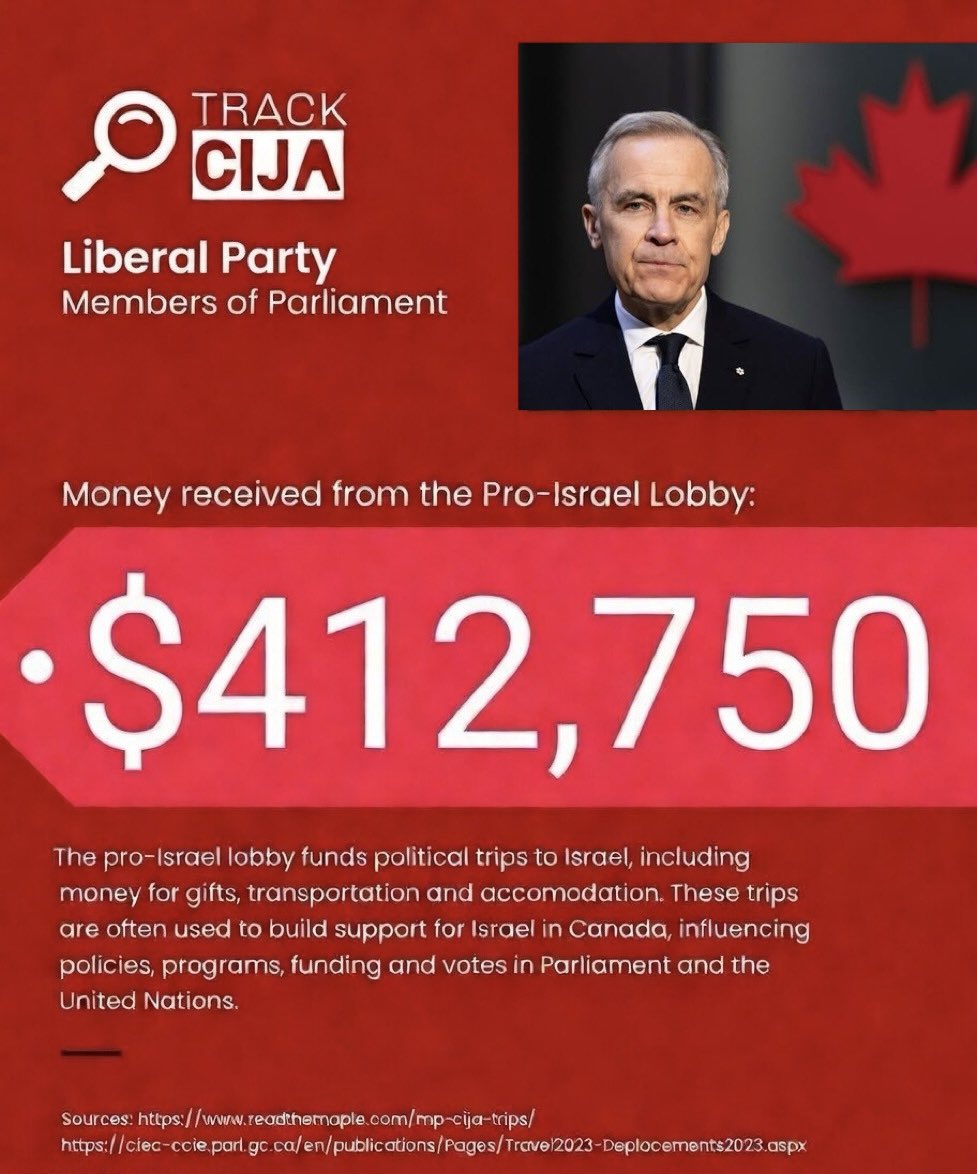tony_van_canada's tweet photo. Do you want to find out if your MP takes money and free trips to Israel?

Track CIJA  @CIJATracker https://t.co/7xBYmN5g0h
