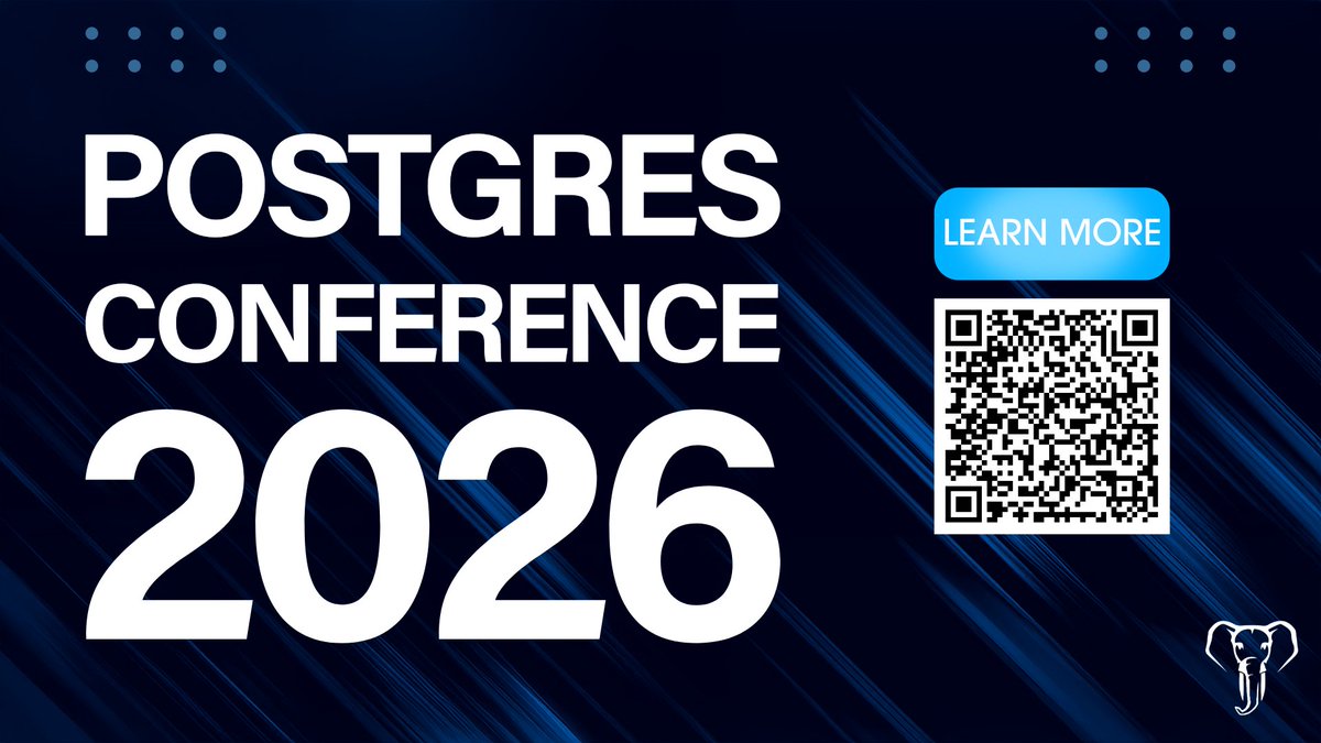PostgresConf tweet media