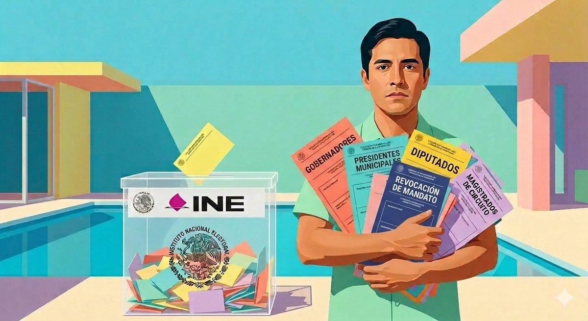 soytaniagomez's tweet photo. #HoyEnLaRazon 🚨 En 2027, México enfrentaría la "maxielección" más compleja de su historia: intermedias + judiciales + revocación de mandato, todo el mismo día. ¿Estamos listos? (🧵1 de 2) 🗳️ https://t.co/mgauHCEkRW