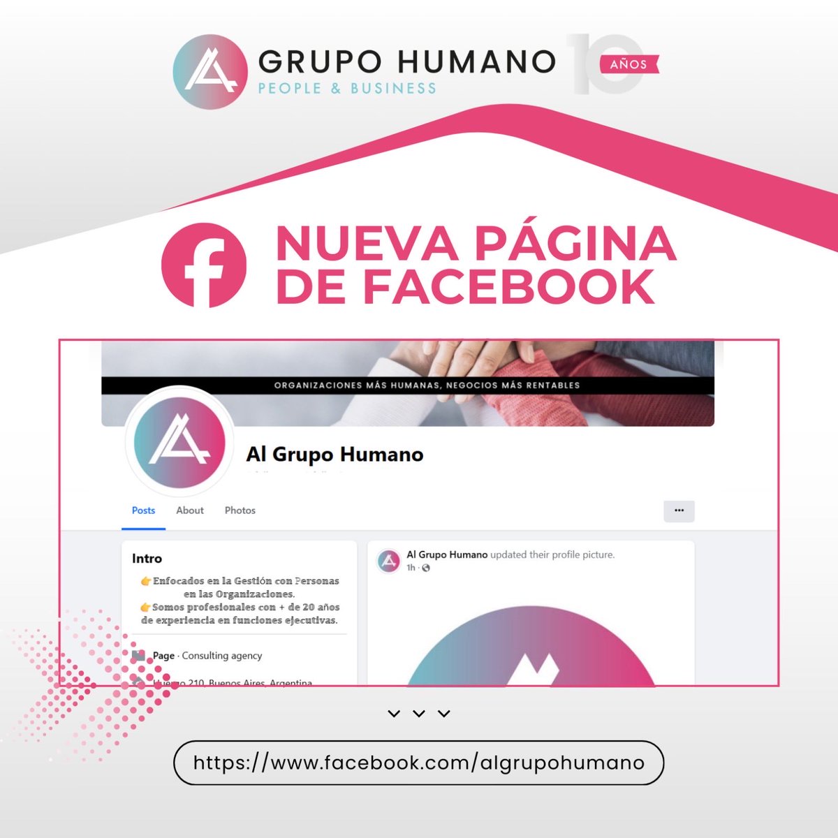 🚫 ¡Tenemos nueva página de Facebook de Al Grupo Humano! 🚫

👉 Te invitamos a seguirnos en nuestra nueva página: 
facebook.com/algrupohumano

😉 Y a dejar de seguir la página anterior para evitar confusiones.

¡Gracias a todos!

<a href="/ALGrupoHumano/">AL Grupo Humano</a>  / <a href="/upskillingb/">UpSkilling Business School</a>