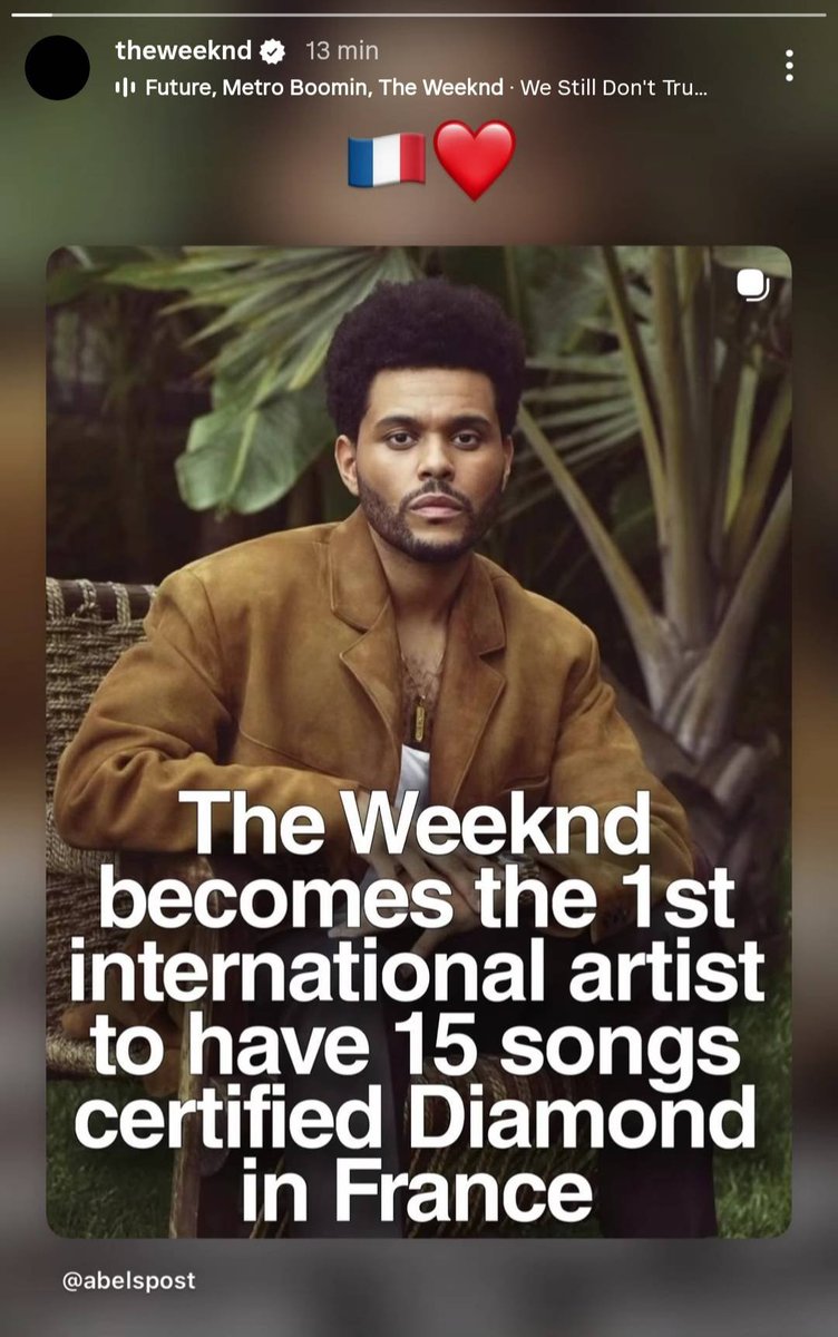 The Weeknd France tweet media
