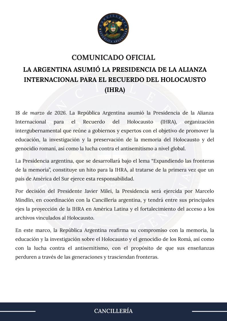 Cancillería Argentina 🇦🇷 tweet media