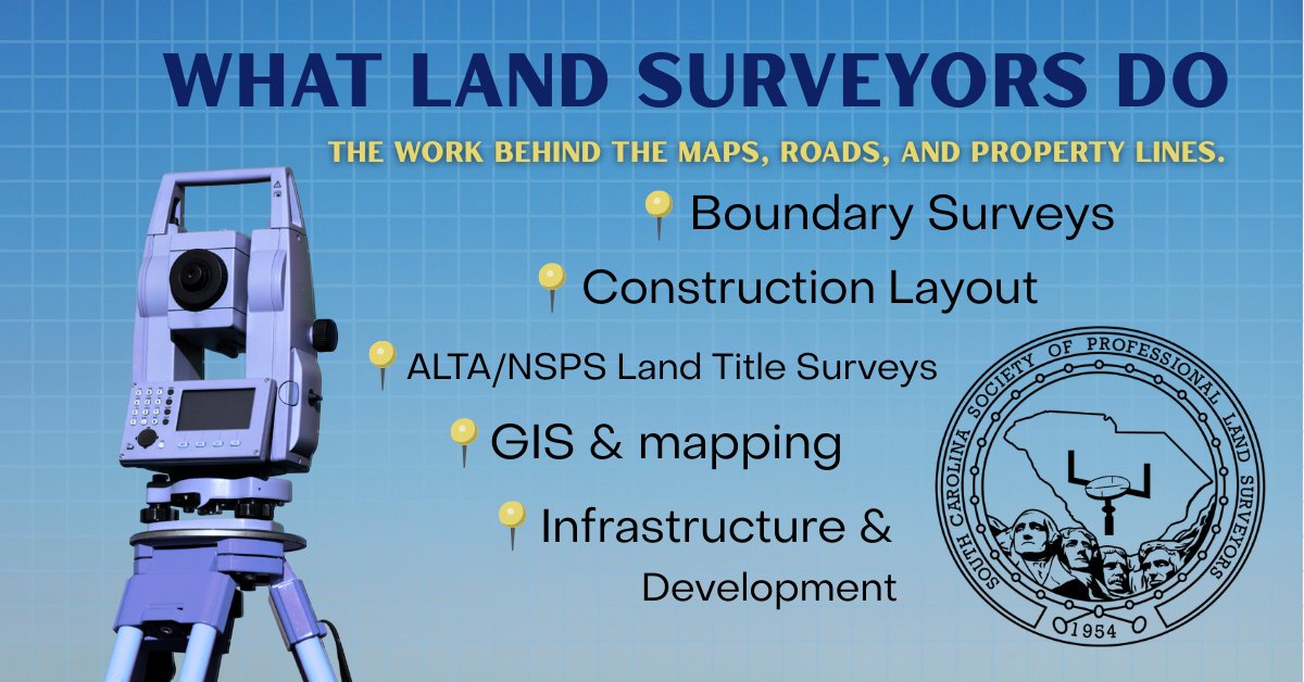SC Society of Professional Land Surveyors tweet media