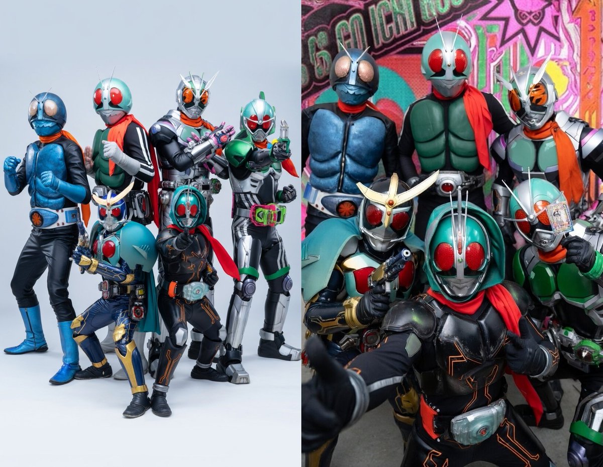 歴代1号フォームチェンジ 仮面ライダー1号、ディケイド1号フォーム