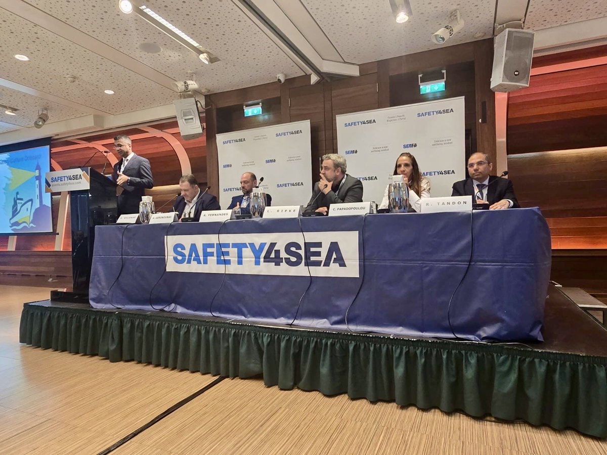 InterMaritimeIM's tweet photo. The SAFETY4SEA Limassol Forum concludes on a strong note. 🛟

Proud to have Capt. Ashley Fernandes contributing to discussions on safety, and Capt. Daniele Badalucco contributing to sustainability-focused dialogue. https://t.co/55vvX8D8JC