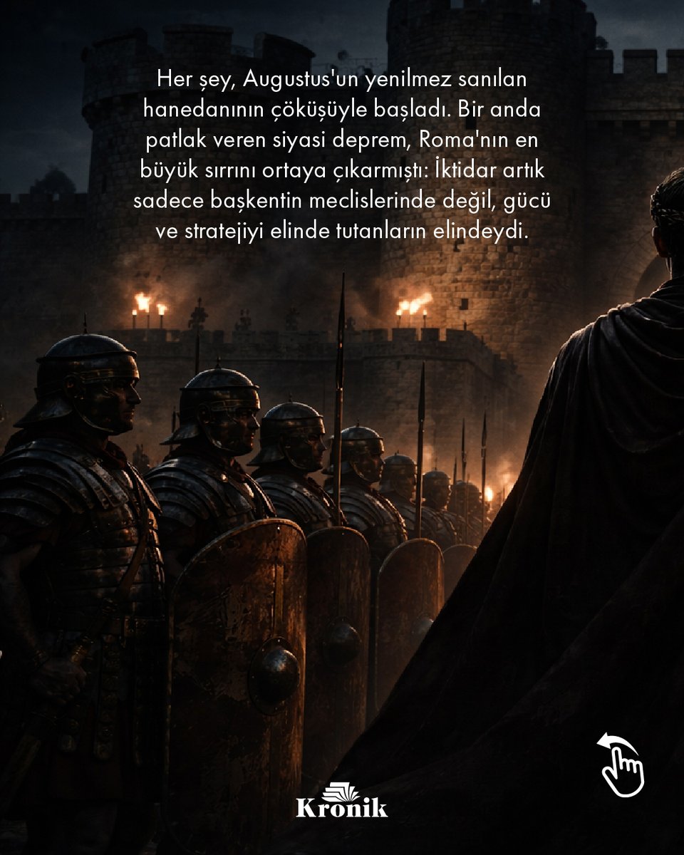 KronikKitap's tweet photo. “Pax Romana” (Roma Barışı), yalnızca kılıçların kınına sokulduğu bir sessizlik değil; aynı zamanda nefes kesen bir siyasî mühendisliğin ve ustaca kurulmuş bir satranç oyununun eseriydi.

🔗: https://t.co/ZSu1o9knuL https://t.co/RYaee7dgqO