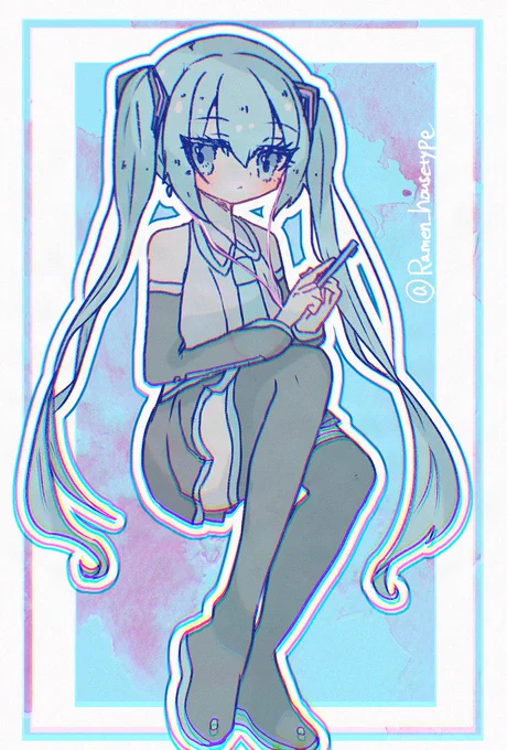 まだ有線イヤホン #初音ミク