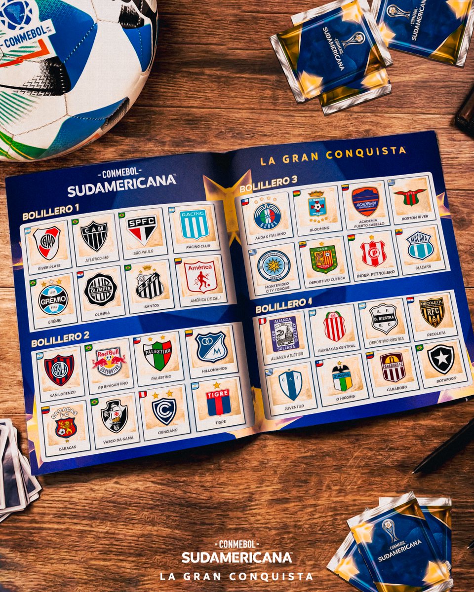 🎊🏆De colección: álbum lleno para el sorteo de la Fase de Grupos de la CONMEBOL #Sudamericana

#LaGranConquista