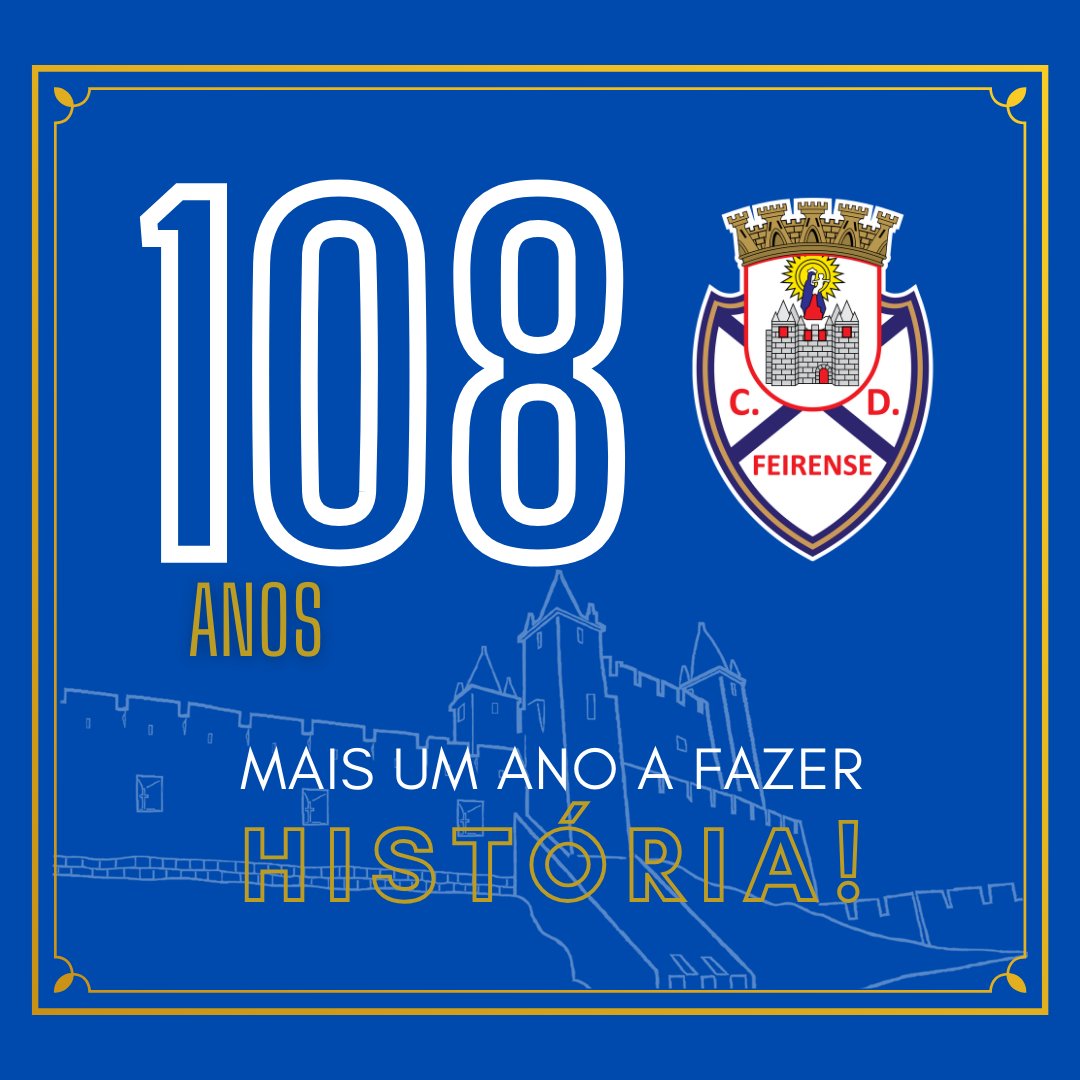 cdfeirenseofc's tweet photo. Hoje celebramos mais um capítulo da história do nosso clube! 💙
Parabéns ao Clube Desportivo Feirense por mais um ano de paixão, dedicação e orgulho.
São décadas de memórias, conquistas e de um amor que passa de geração em geração. https://t.co/TW2UrxsWBH