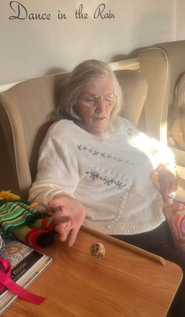 FromeNHome's tweet photo. An afternoon of playing Domino and Dice games, followed by sitting in sun, or having a walk around Chew Valley spotting parrots! 
#frome #somerset #Caring #Responsive #WellLed https://t.co/wtqHVvc7tO