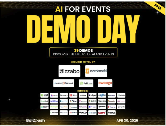 getBoothIQ's tweet photo. We're thrilled to announce that @getBoothIQ  is one of 39 companies selected to demo at the biggest AI for Events Demo Day!!

In just one hour, over 200 attendees had already registered. That tells you everything about how hungry our industry is for real, practical AI solutions.

We're thrilled to announce that @getboothiq is one of 39 companies selected to demo at the biggest AI for Events Demo Day!!
💚

https://t.co/IFXnDu8odt

@boldpush @tojulius #BoothIQ #EventTech #AIforEvents #FounderLife #DemoDay #eventprofs