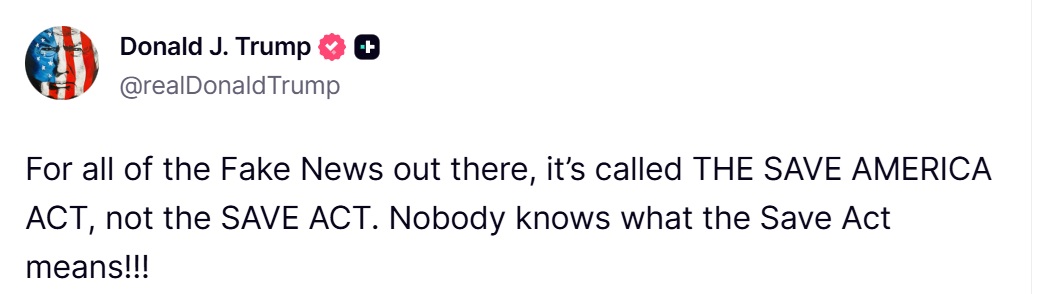 Commentary Donald J. Trump Posts From Truth Social tweet media