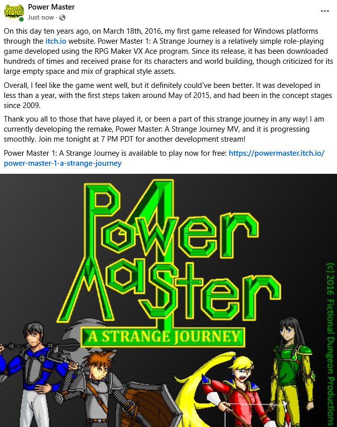 PMAlexBodine's tweet photo. #powermaster #indiegame #indiedev #indie #tenyears https://t.co/pHpQLeTleq