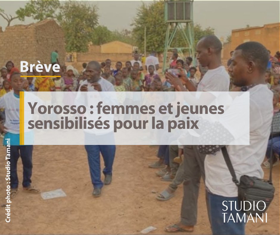StudioTamani's tweet image. 📖 L’association des #femmes et #jeunes engagés pour la #paix a organisé des séances de sensibilisation dans les communes de Karangana et #Yorosso.

+𝒅𝒆 𝒅𝒆́𝒕𝒂𝒊𝒍𝒔 𝒔𝒖𝒓 👉 shorturl.at/nB1xL