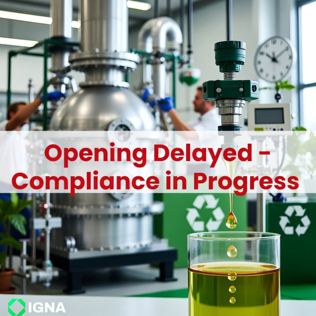 Dear Supporters and Followers 💚

We would like to inform you that the launch of our first pyrolysis plant has been postponed compared to the original schedule. 
During the permitting process, the authorities have introduced stricter-than-expected requirements for continuous