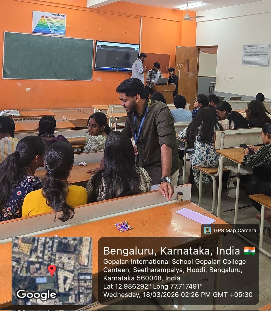 gcem_cse's tweet photo. On 18 March 2026, Grafik Club conducted Cut &amp; Create. ✂️🎬
Participants explored scriptwriting, video shooting, and editing techniques.
An engaging session that brought creativity and storytelling to life.
#GrafikClub #CutAndCreate #GCEM #CSE #AIML https://t.co/s43Bg3Zetw