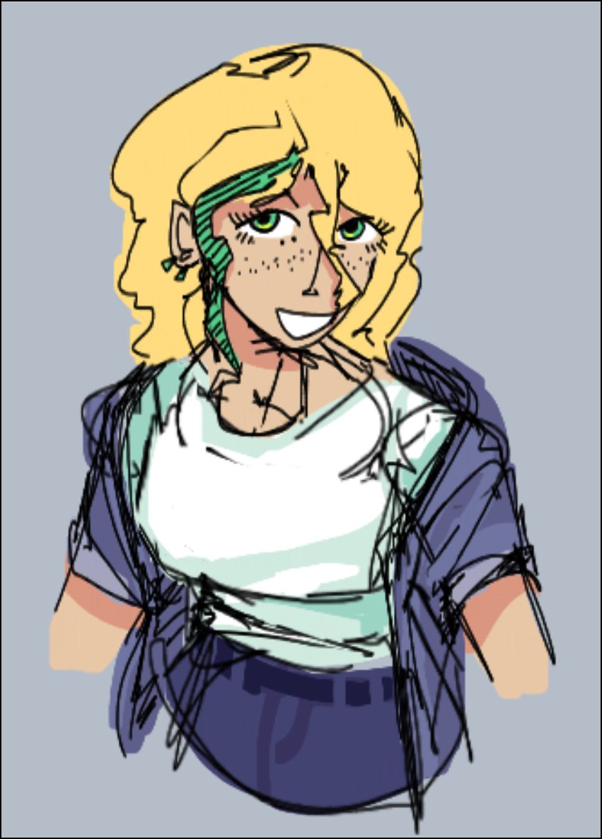 I have a project that i wanna make planned, and new projects mean new ocs

welcome Sophie, everybody!
don't expect to see her face too often lol