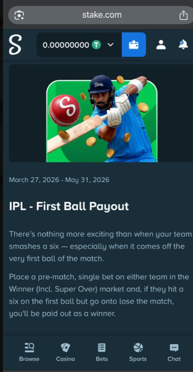 b63805's tweet photo. So THIS is what you call a “promotion”? 😂
“First ball six” seriously? You need next-level luck for this to even happen.
@StakeIND , @Stake
#BoycottStake #FakePromotion #NotWorthIt https://t.co/GkA97arjGz