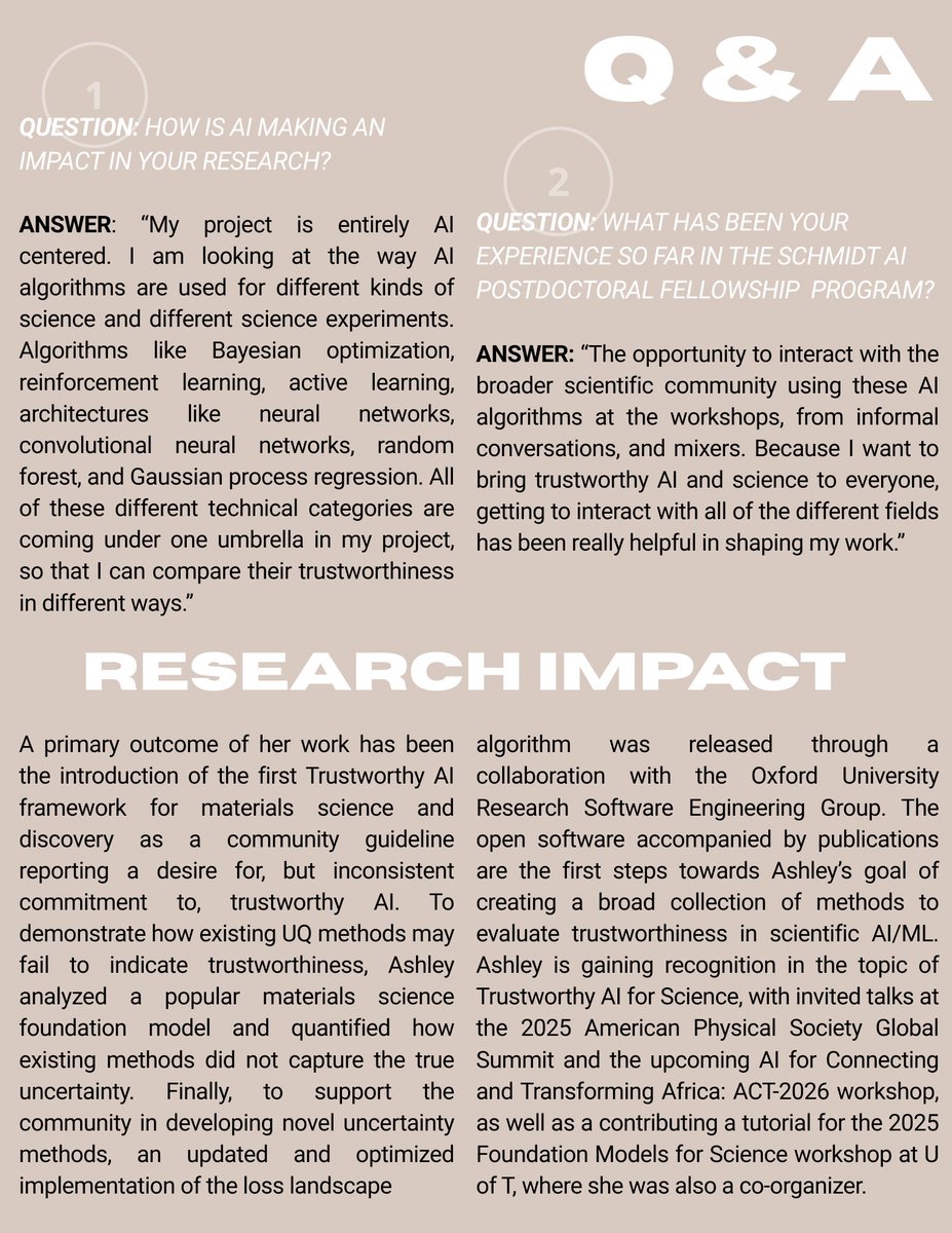 UofT Schmidt AI in Science Postdoctoral Fellowship tweet media