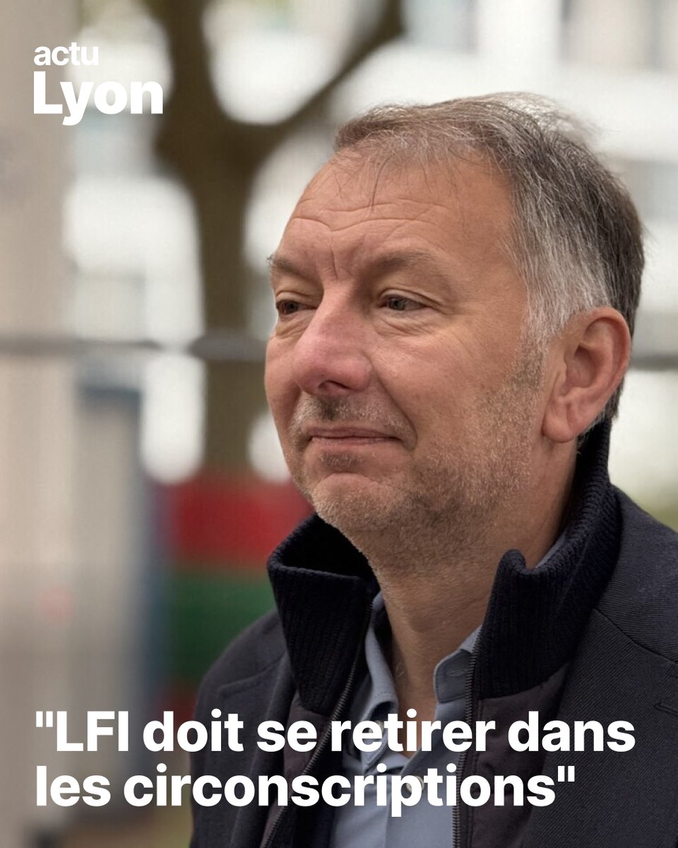 actufr_lyon's tweet photo. 🔴 TRIBUNE EXCLUSIVE
Métropolitaines 2026 à Lyon

@brunobernard_fr : "Le maintien de listes de la France insoumise fait aujourd’hui peser un risque réel. Celui de permettre à la droite de remporter la Métropole."
➡️ https://t.co/zLZQdInpru https://t.co/FptOHM7CwJ