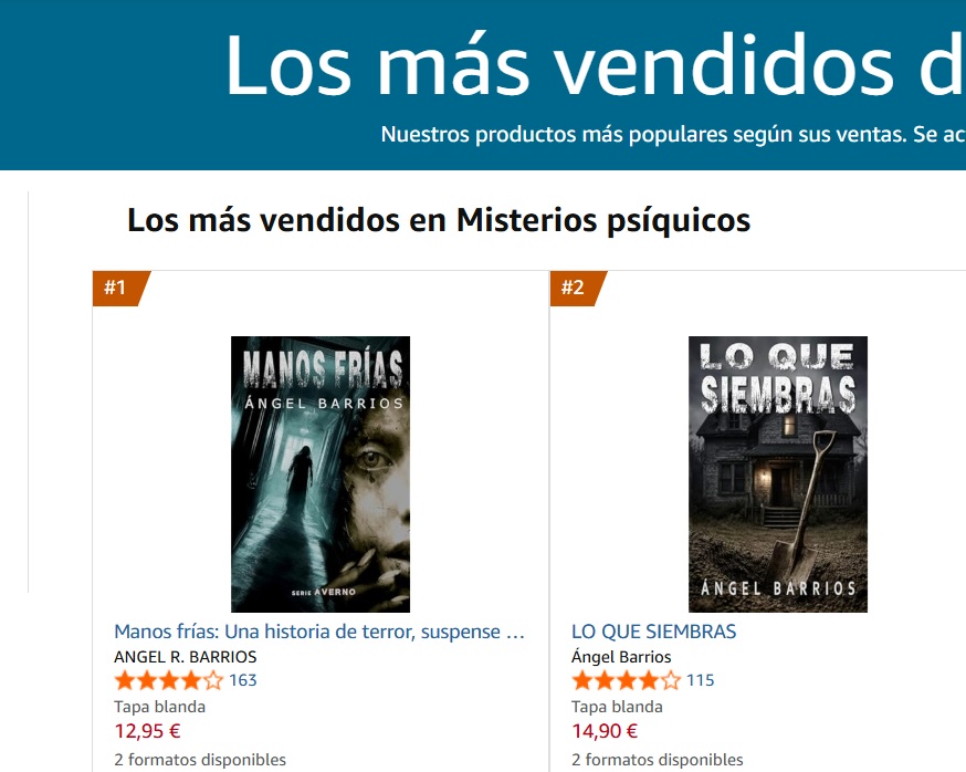 arbarrios20's tweet photo. Uno terror, el otro thriller rural. Los dos se apellidan psicológico y cuando los empieces ya no los podrás soltar.
https://t.co/FUuEaGIvxu
#kinlde #thriller #terror #bookstagram #Salamanca https://t.co/JbWVlTV9n3