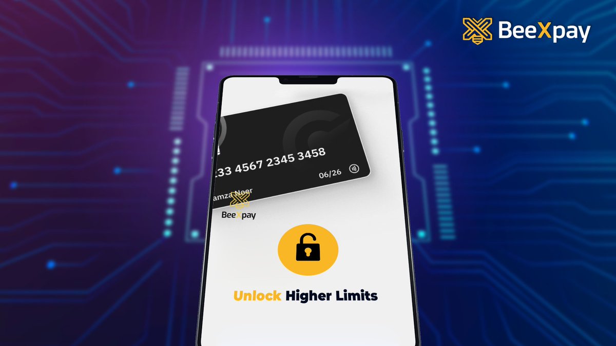 Complete Full KYC on BeeXpay and unlock higher limits, physical cards, and full platform access.

From virtual cards to global spending, everything becomes seamless.

Download the app today: beexpay.app

#BeeXpay #CryptoCard #VirtualCard #PhysicalCard #eSIM #Fintech