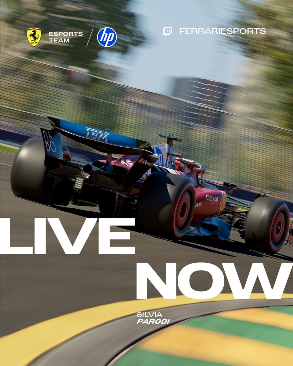 FerrariEsports's tweet image. Another day, another stream. It’s time for some F125 with @silviaparodix  🙌

Watch live now 👇
📺 twitch.tv/ferrariesports

#FerrariEsports #F125