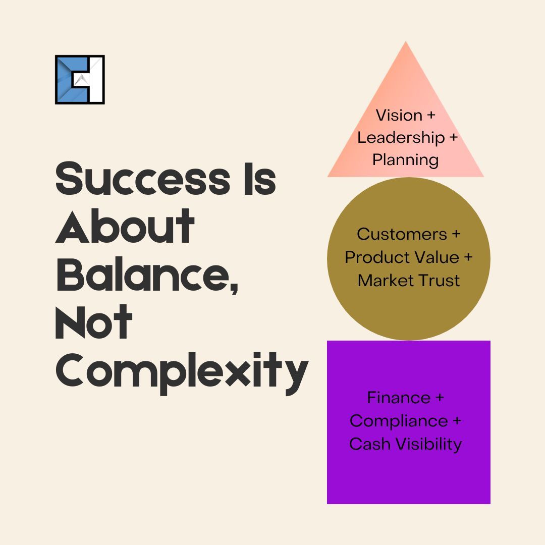 Business success isn’t about working harder, it’s about balance. 

🟦 Stability
🔵 Value flowing
△ Clear direction. 

Missing one adds pressure. Clear House Accountants help UK founders maintain clarity, compliance, and confidence. 

Which shape is strongest in your business?