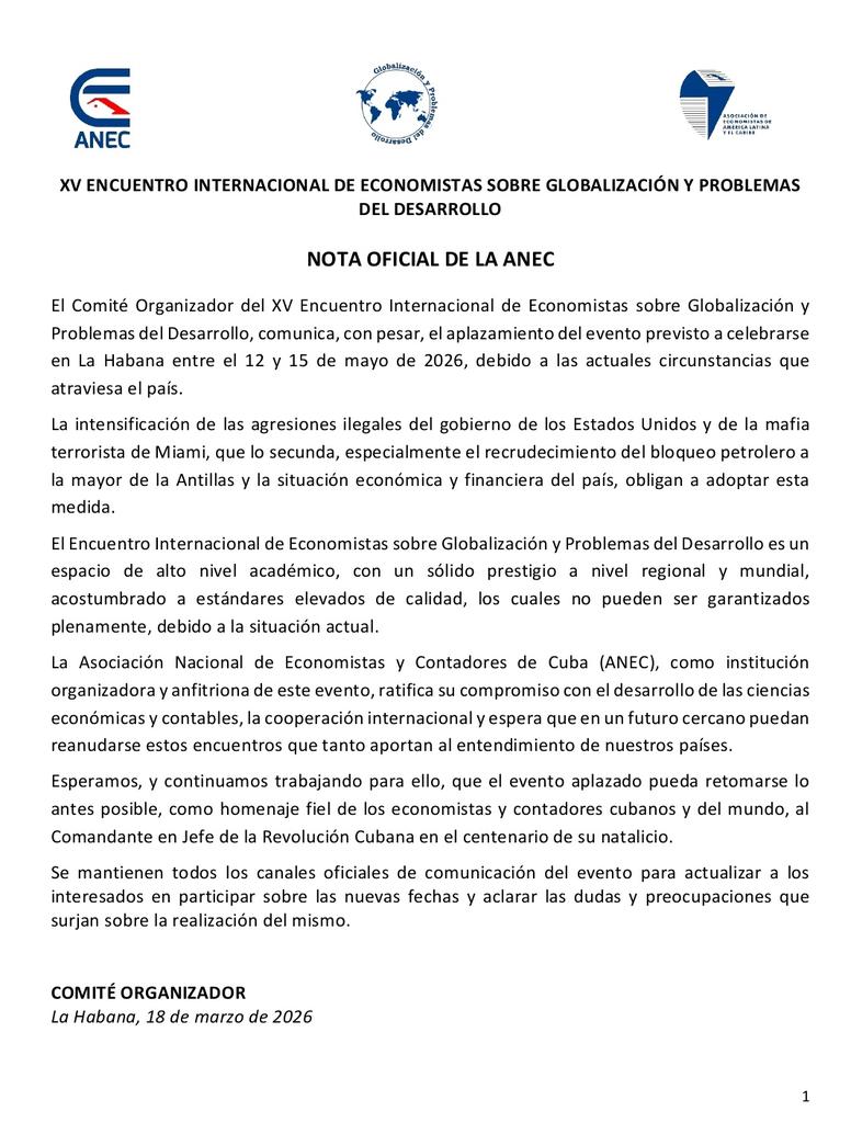 Economista de Cuba ANEC tweet media