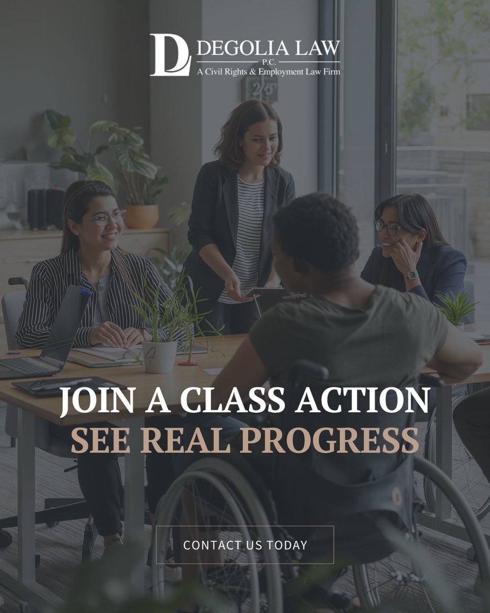 DeGoliaLawPC's tweet image. When discrimination or unfair practices happen to many people in a workplace or housing situation, class actions may be the answer. Contact DeGolia Law P.C. to see whether your case could be part of a larger fight.
 #FairnessTogether #ClassAction

bit.ly/3N0cOHP
