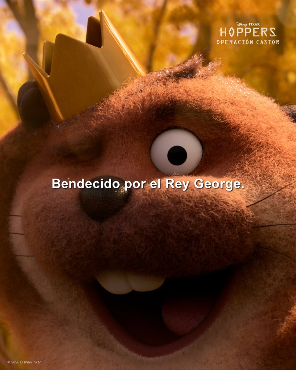 Te cruzaste con la bendición del Rey George. Comparte, para recibir más suerte 🤣 Disfruta de su personaje en #Hoppers: Operación Castor, ahora en Cinemark. 🦫🧠💛

🎟️ Compra tus entradas en cinemarkca.com o en la app CinemarkCA. #DisneyStudios