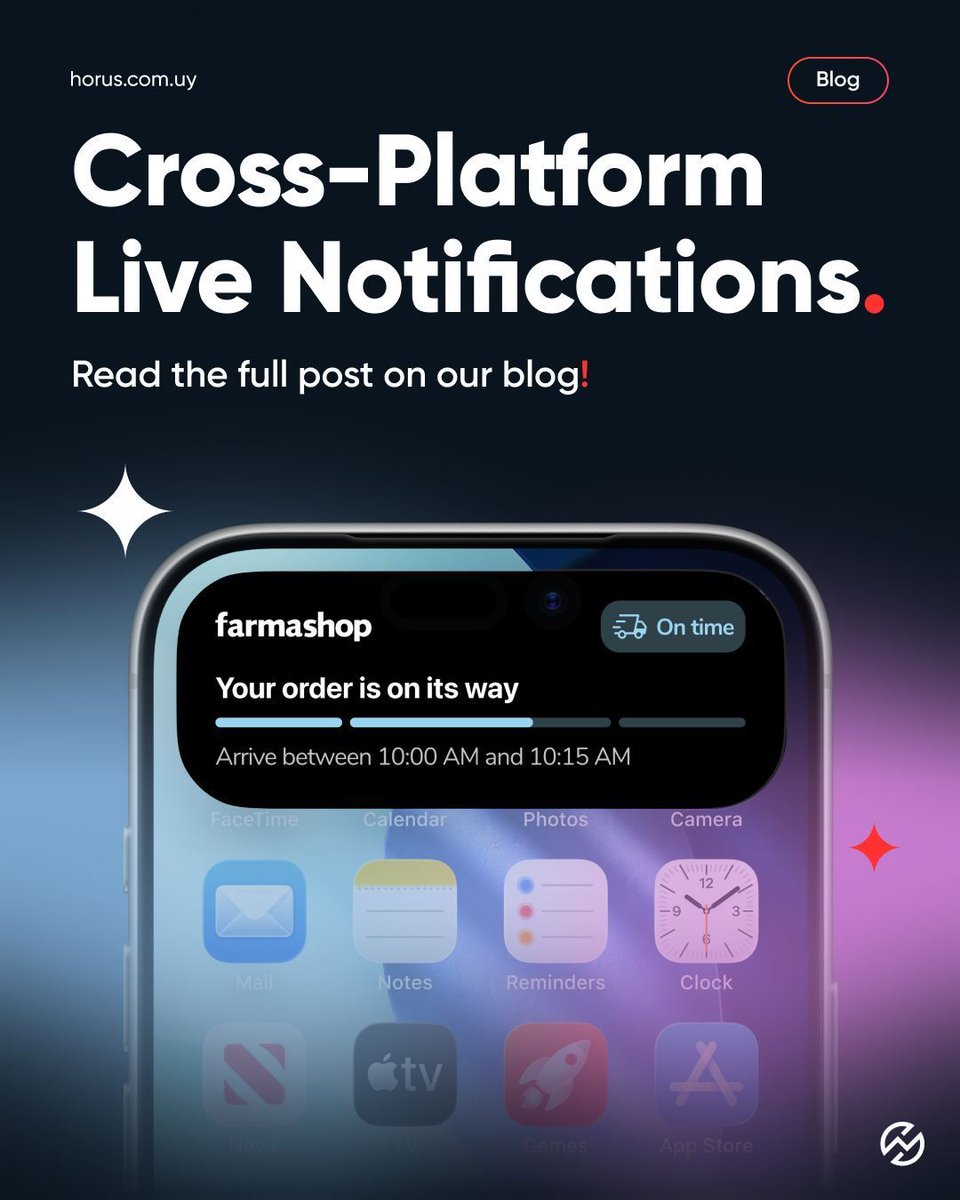 New Blog Drop: Cross-Platform Live Notifications: iOS Live Activities and Android equivalents

✅️ Based on a real production implementation for a client.  
👉 Read it here: horus.com.uy/blog/cross-pla…

#liveactivity #pushnotifications #mobiledevelopment #dotnet #dotnetmaui