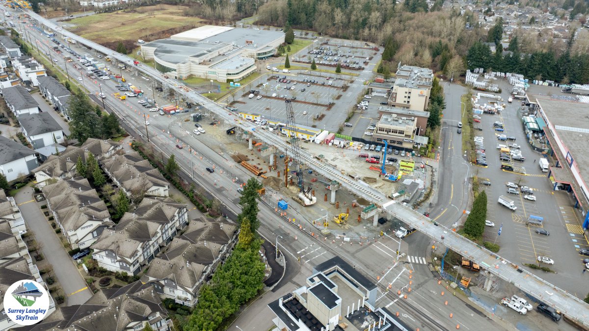 Surrey Langley SkyTrain tweet media