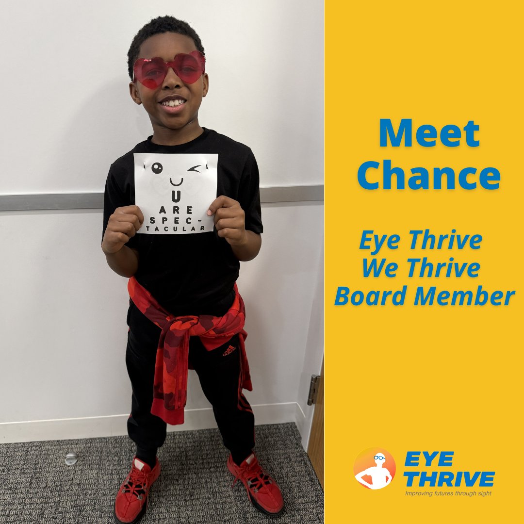 Eye_Thrive's tweet photo. Chance is helping shape the future of vision care 👓 As a member of Eye Thrive We Thrive, he helps guide our work, because kids and families deserve a seat at the table.

Want to get involved? Email debeauxbowman@eyethrive.org
When we thrive together, kids thrive too. ✨ https://t.co/DqxYytOaaL